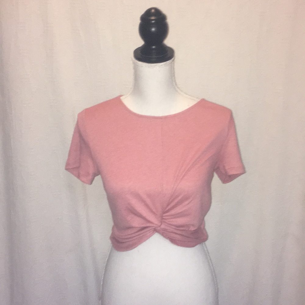 Knot front crop top